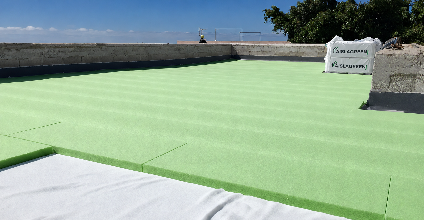 Instalación de Aislagreen en Techo