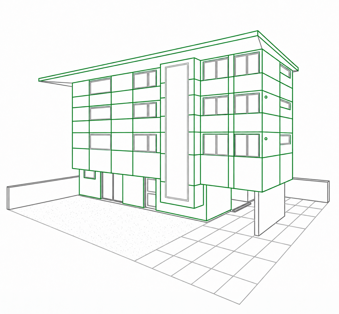 Esquema Edificio Aislagreen